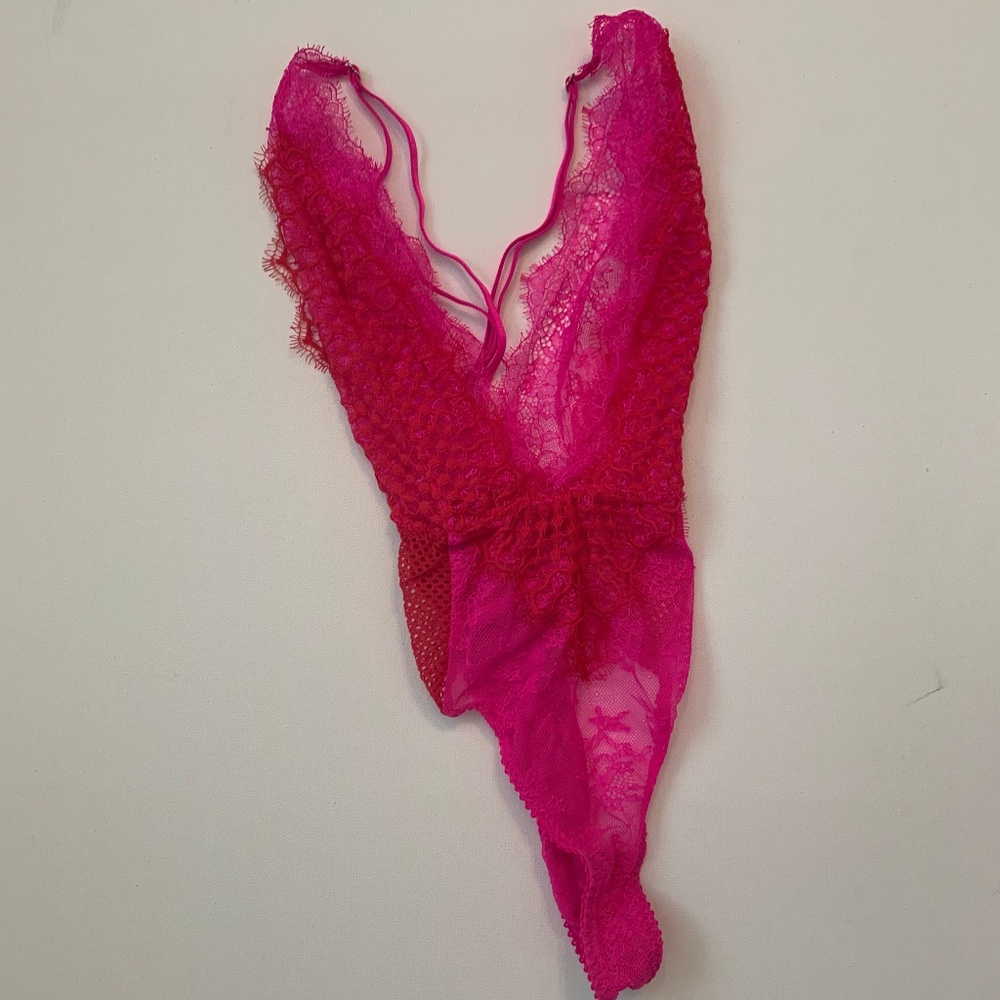 Hot Pink/Red Victoria Secret's Teddy